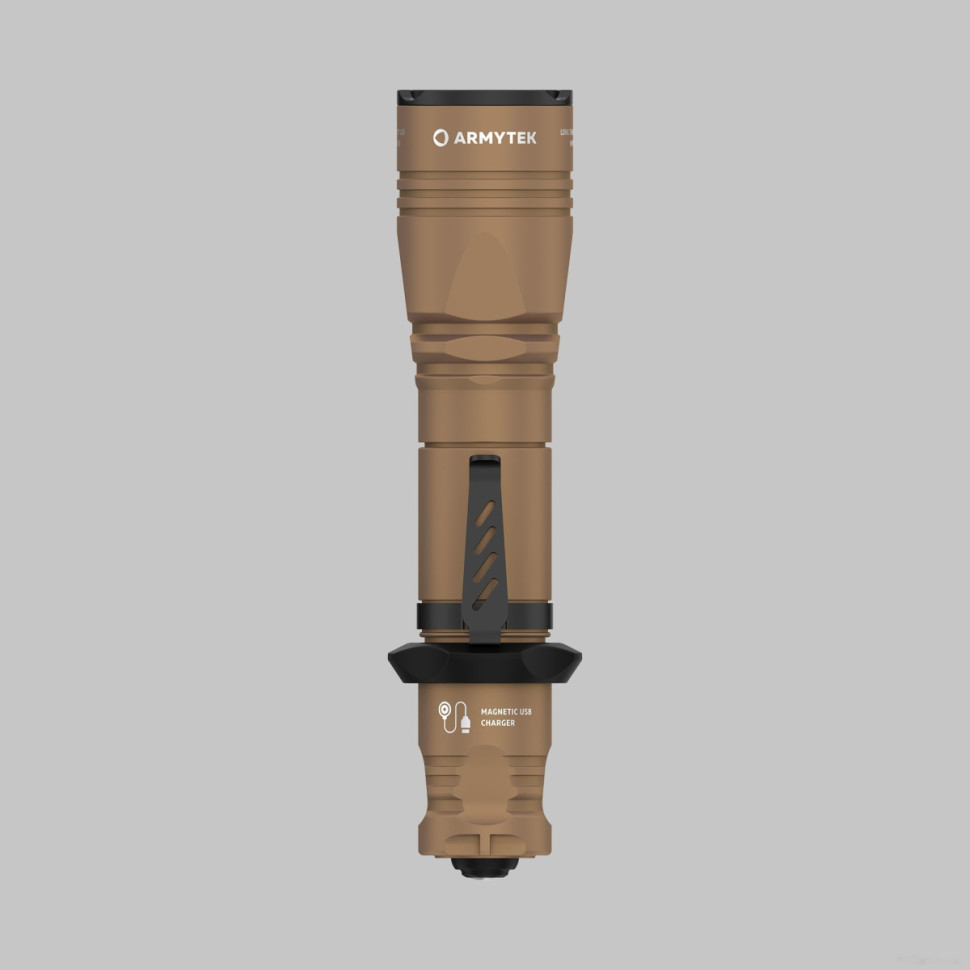 Фонарь Armytek Dobermann Pro Magnet USB Sand (теплый свет)