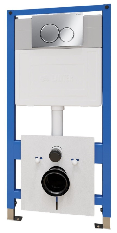 Система инсталляции Lauter 21901001 с кнопкой 219701E (хром)