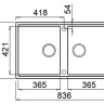 Кухонная мойка Elleci Best 450 Undermount G59 Antracite