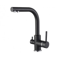 Смеситель AquaSanita Akvaduo 2663 601 черный металлик