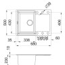 Кухонная мойка Elleci Easy 135 G43 Tortora (LGY13543)
