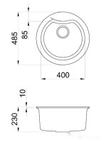 Кухонная мойка Elleci Ego Round Aluminium 79