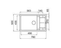 Кухонная мойка Elleci Unico 310 G59 Antracite