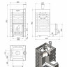 Банная печь Везувий Aston 16 Inox