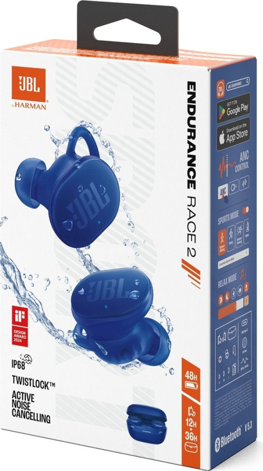Наушники JBL Endurance Race 2 (синий)