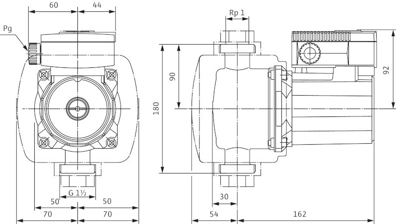 Wilo TOP-Z 25/6 (1~230 V, PN 10, Inox)