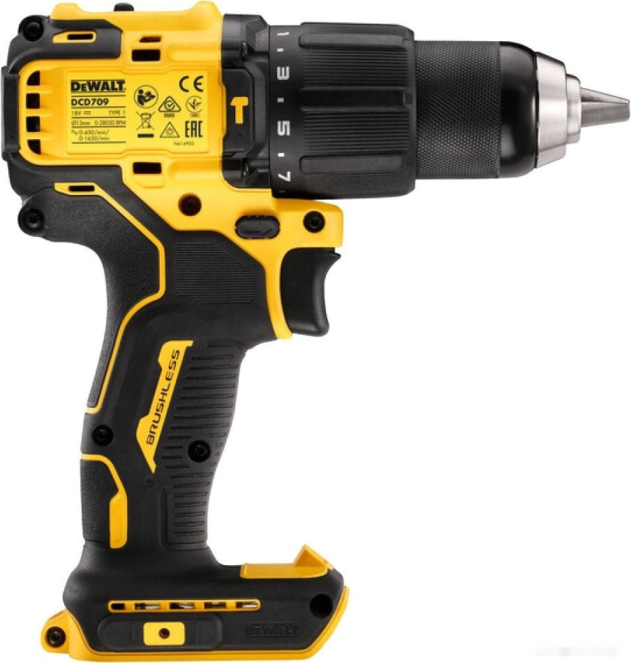 Ударная дрель-шуруповерт DeWALT DCD709N-XJ (без АКБ)