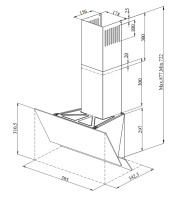 Вытяжка Monsher LAVAL 60 Blanc