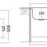 Кухонная мойка Ukinox Стандарт STM800.600 20--6C 3C