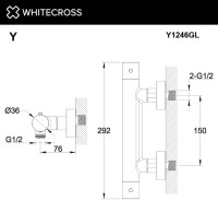 Смеситель Whitecross Y1246GL (золото)