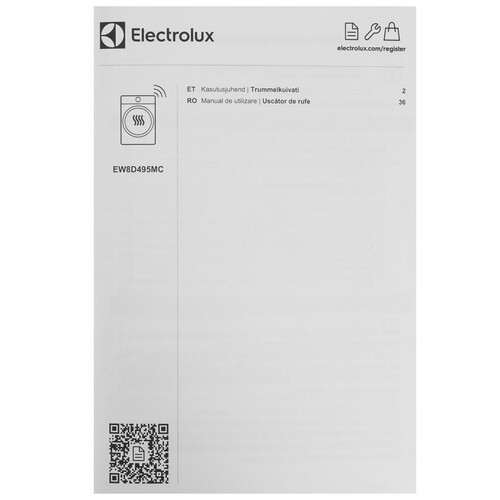 Сушильная машина Electrolux UltraCare 800 EW8D495MC