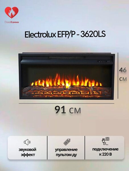 Камин Electrolux EFP/P-3620LS