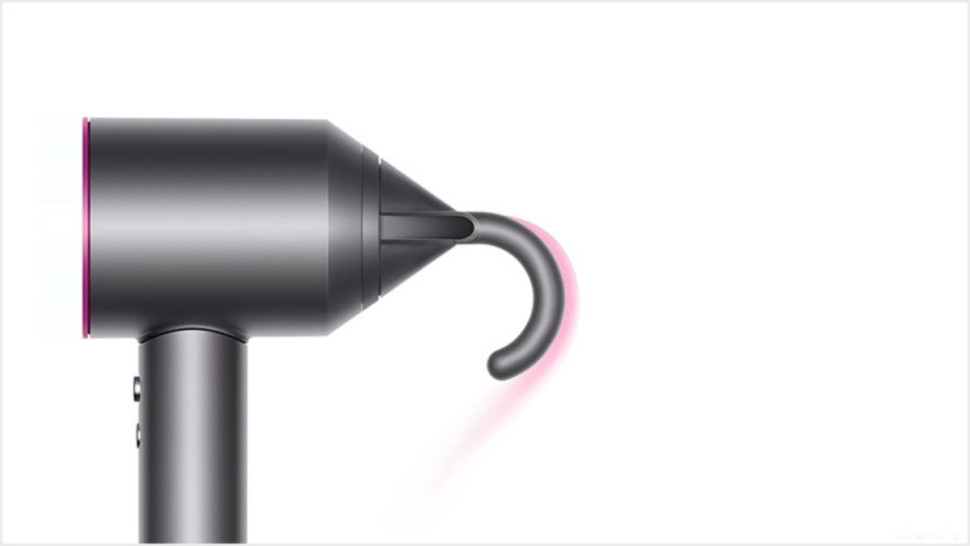 Фен Dyson HD08 Supersonic (серебристый/фуксия)