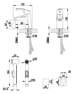 Смеситель Lemark Plus Strike LM1116C
