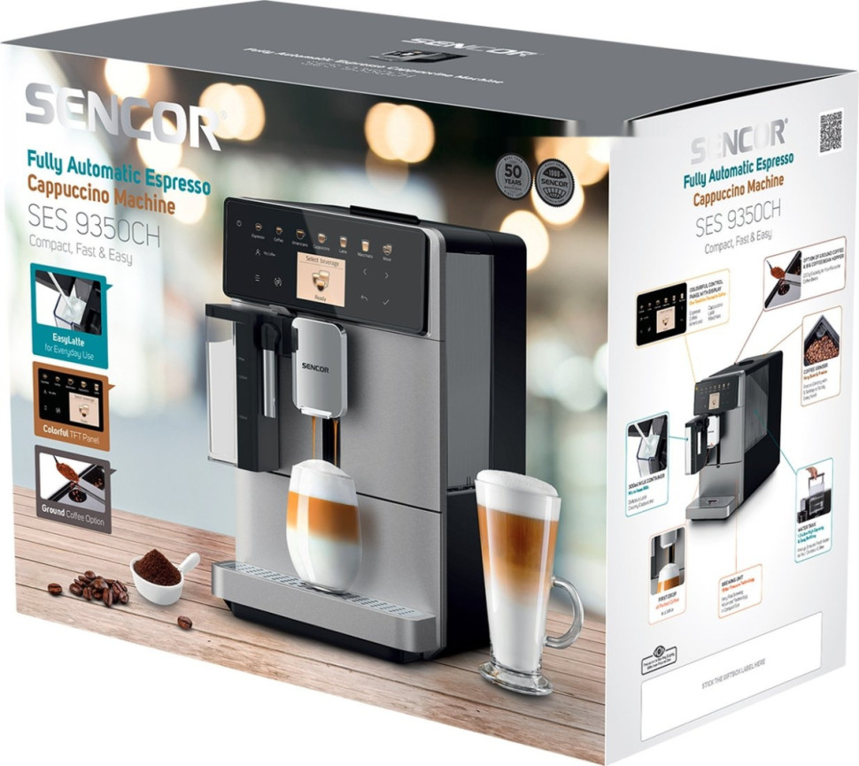 Кофемашина Sencor SES 9350CH