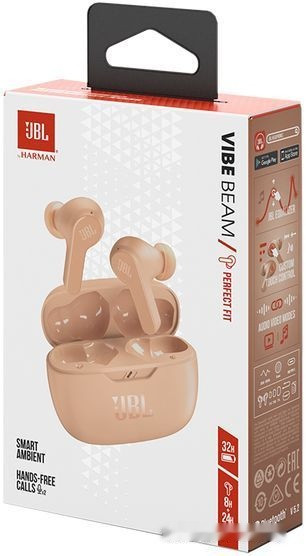 Наушники JBL Wave Beam (бежевый)