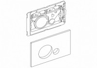 Панель смыва BelBagno Sfera BB017-SR-NERO.M