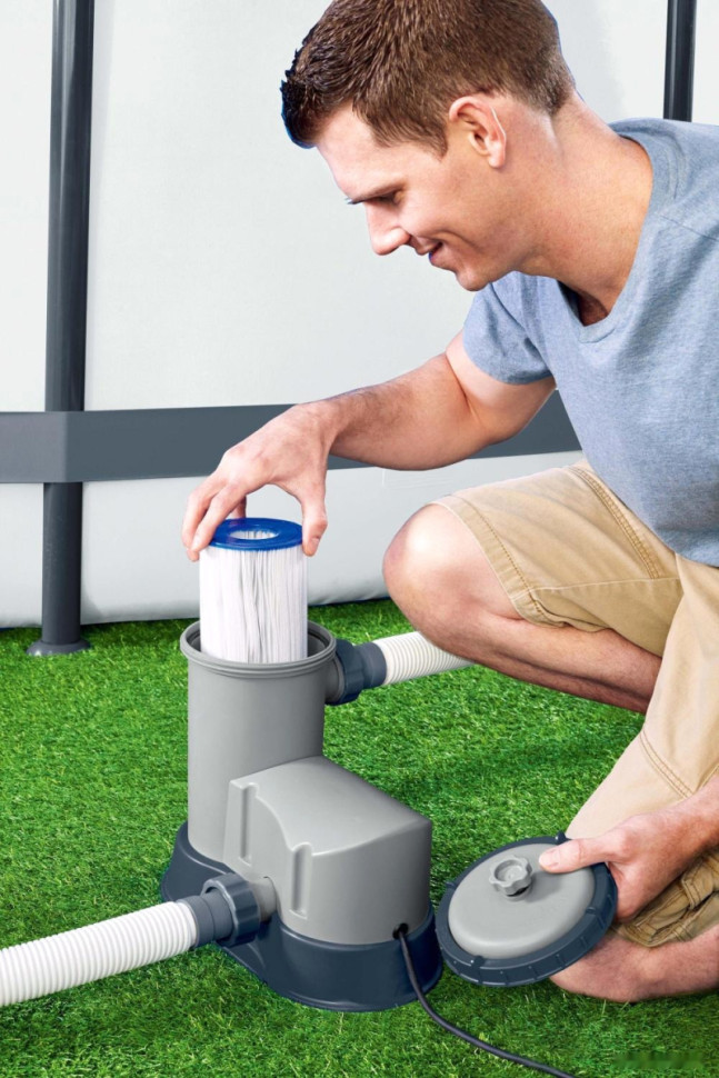 Аксессуары для бассейнов Bestway Картриджный фильтр-насос 5678 л/ч 58389