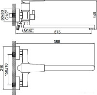Смеситель Ledeme L2278
