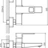 Смеситель Haiba HB60615-7 (черный)