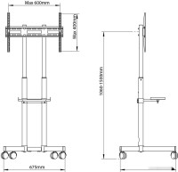 Кронштейн Arm Media PT-Stand-7 (черный)