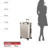 Чемодан-спиннер Supra Luggage STS-1003-L (Silver Quartz)