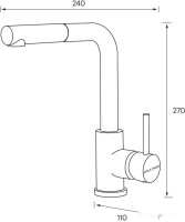 Смеситель Paulmark Kassel Ka214311-431 (белый матовый)