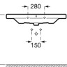 Умывальник Roca The Gap A3270MA000