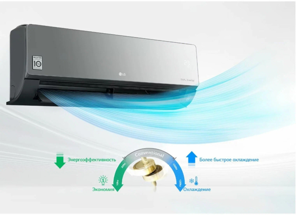Кондиционер LG ARTCOOL Mirror AC09BK