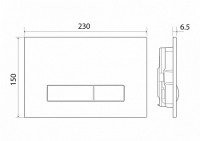 Панель смыва BelBagno Genova BB019-GV-CHROME