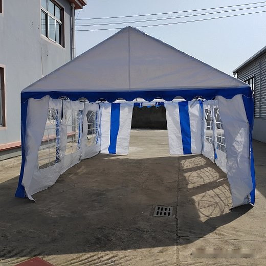 Тент-шатер Sundays Party 4x6 м (белый/синий)