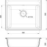 Кухонная мойка GranFest GF-V-580 (бежевый)