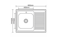 Кухонная мойка Ledeme L68060-R