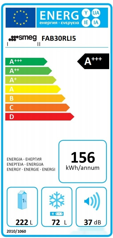 Холодильник Smeg FAB30RLI5
