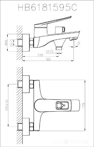 Смеситель Haiba HB60595 (хром)