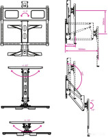 Кронштейн Kromax ATLANTIS-99 (черный)
