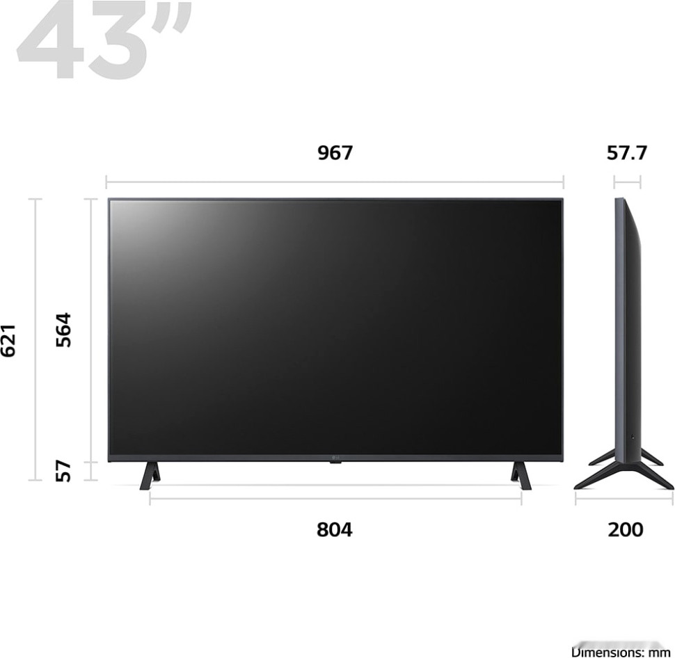 Телевизор LG UR78 43UR78001LJ