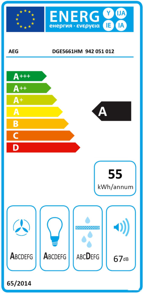 Вытяжка AEG DGE5661HM