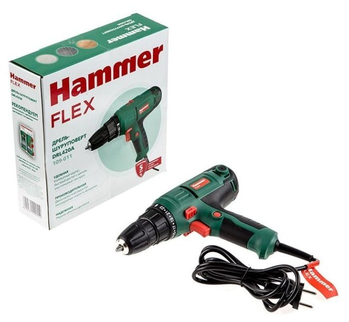 Дрель-шуруповерт Hammer DRL420A