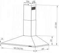Вытяжка Maunfeld CORK 50 нержавеющая сталь