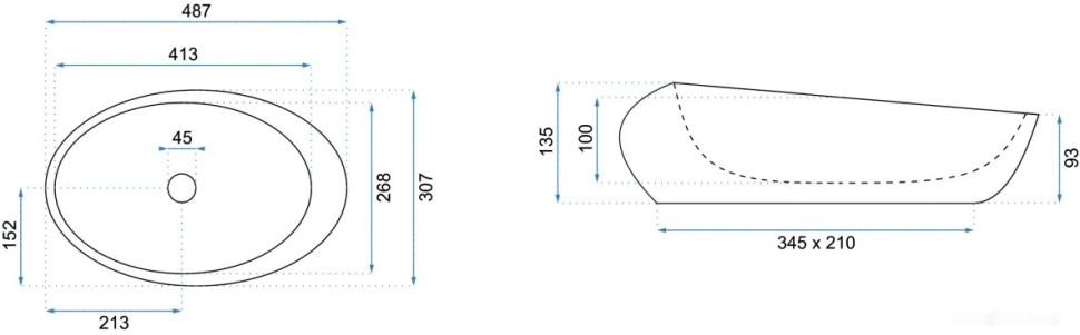 Умывальник Rea Roxy B Stone Nature U6650
