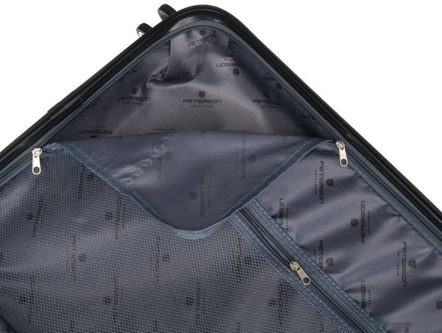 Чемодан-спиннер Peterson PTN 5806-W-L (черный)