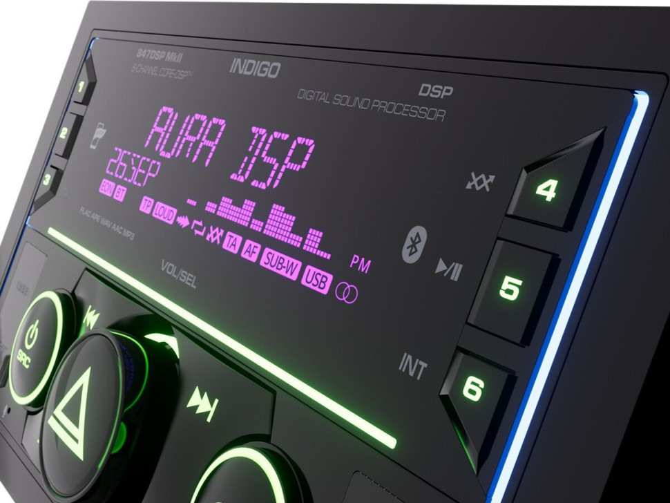 Автомагнитола Aura Indigo-847DSP MkII