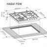 Варочная панель Zorg HAG61 FDW black