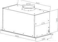 Вытяжка Zorg Star 1000 60 S-GC (черный)