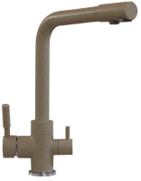 Смеситель Tolero Высокий Дуо (темный бежевый 823)