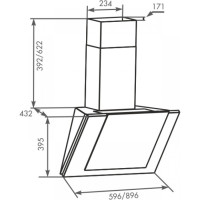 Вытяжка ZorG Technology Titan 750 90 WH