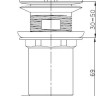 Умывальник Lauter 21887B + клапан 21190CH