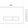 Панель смыва BelBagno Genova BB021-GV-NERO.M