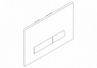 Панель смыва BelBagno Genova BB021-GV-NERO.M